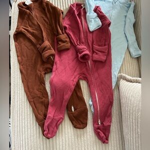 Larkspur 3-6 month footie pajamas